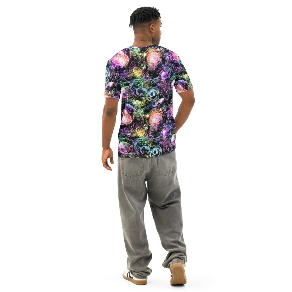 Cosmic Glass on Men's Cotton Crew Neck T-Shirt — Back