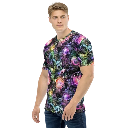 Cosmic Glass on a Men's Crew Neck T-Shirt