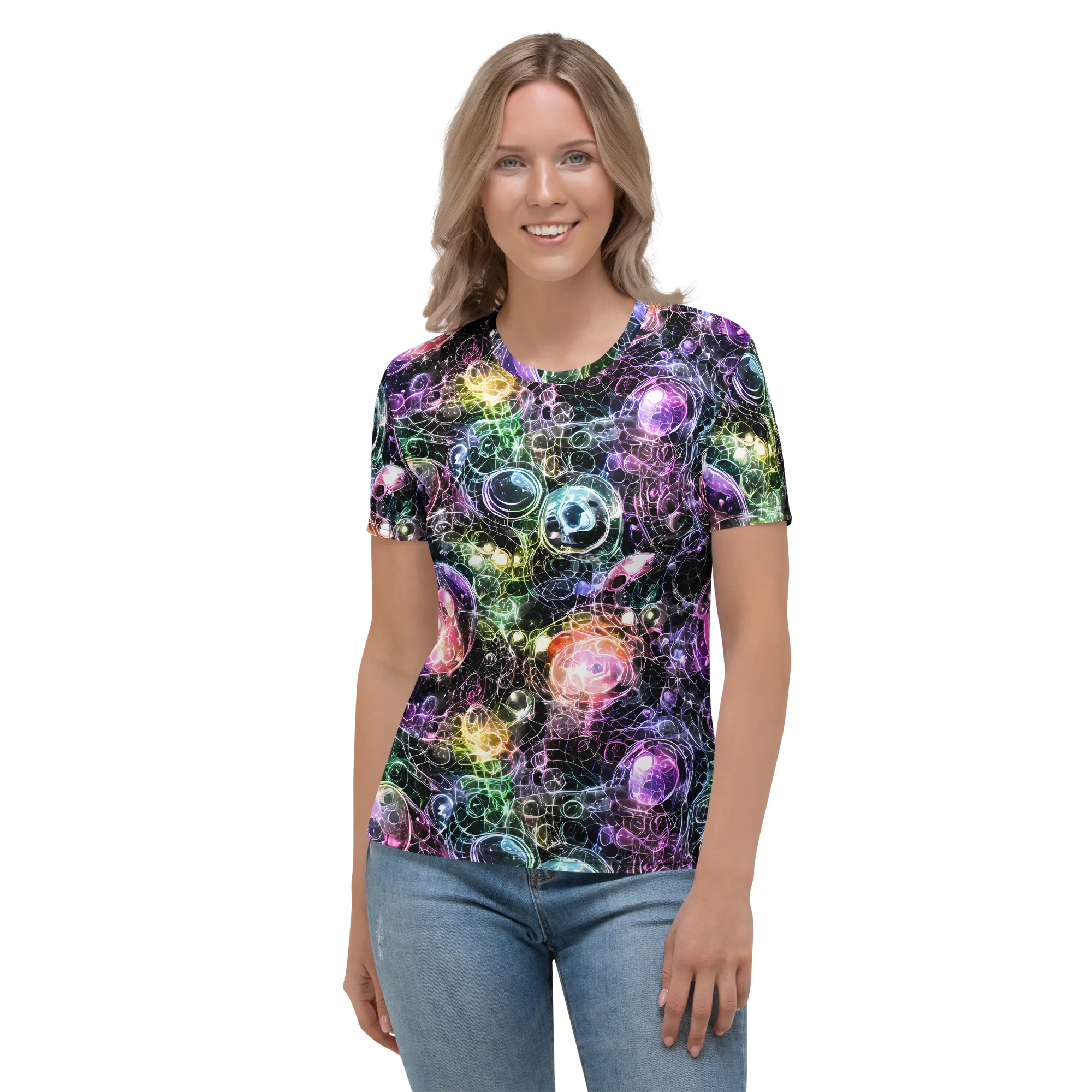 Cosmic Glass on Women's Crew Neck T-Shirt — Front