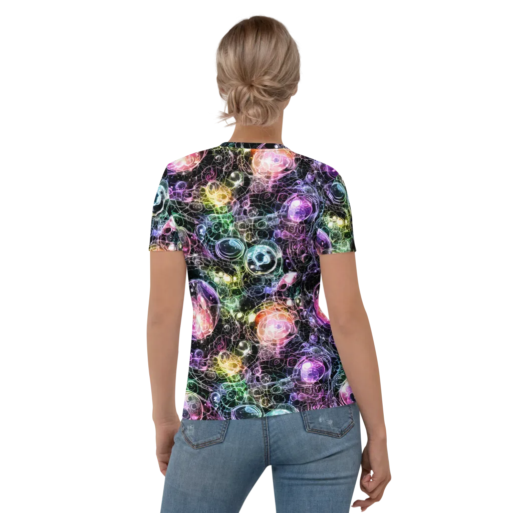 Cosmic Glass on Women's Crew Neck T-Shirt — Back