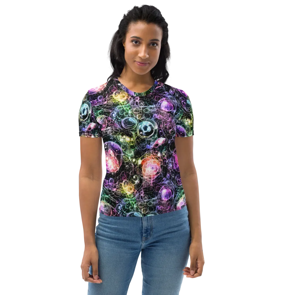 Cosmic Glass on Women's Crew Neck T-Shirt — Front