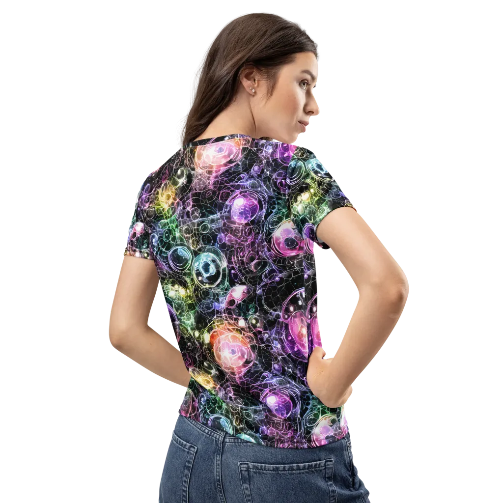 Cosmic Glass on Women's Crew Neck T-Shirt — Back