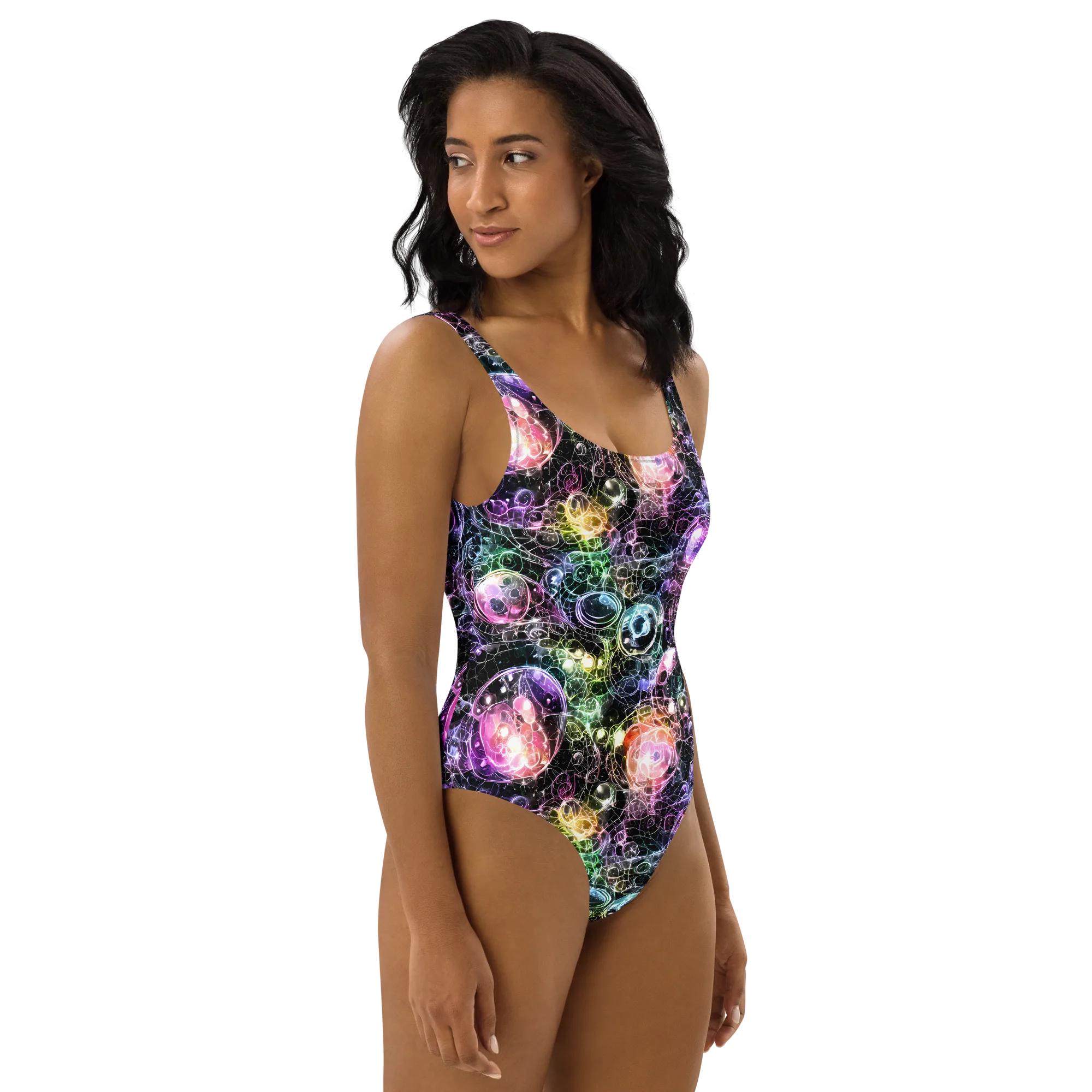 Cosmic Glass on One-Piece Swimsuit — Right
