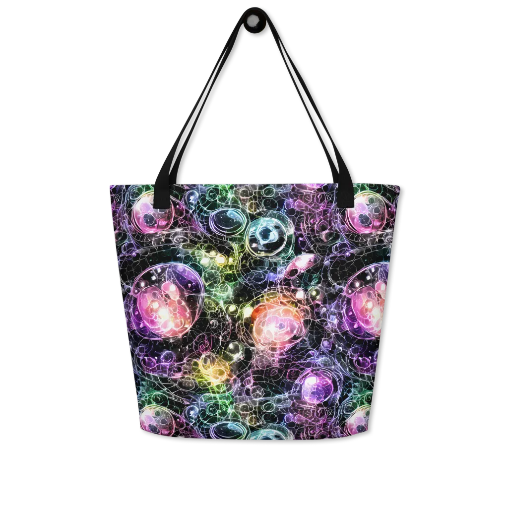 Cosmic Glass on Large Tote Bag W/ Pocket — Front