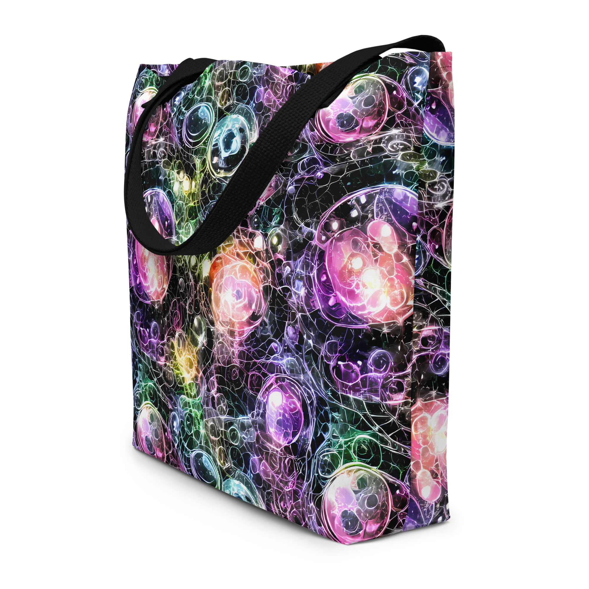 Cosmic Glass on Large Tote Bag W/ Pocket — Front