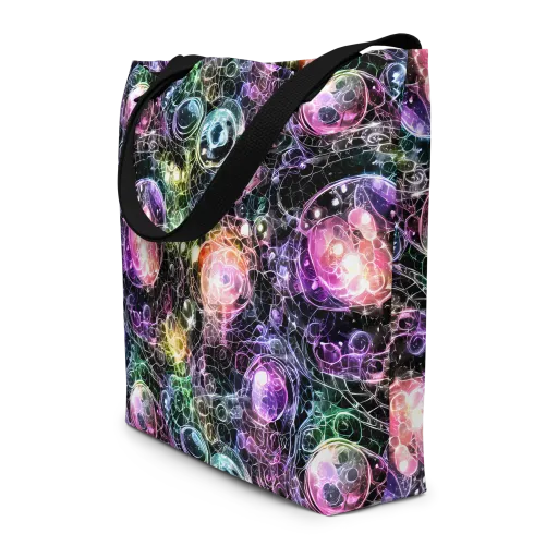 Cosmic Glass on a Large Tote Bag W/ Pocket