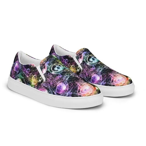 Cosmic Glass on a Women's Slip-On Canvas Shoes