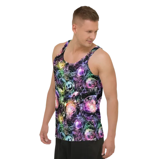 Cosmic Glass on a Men's Tank Top
