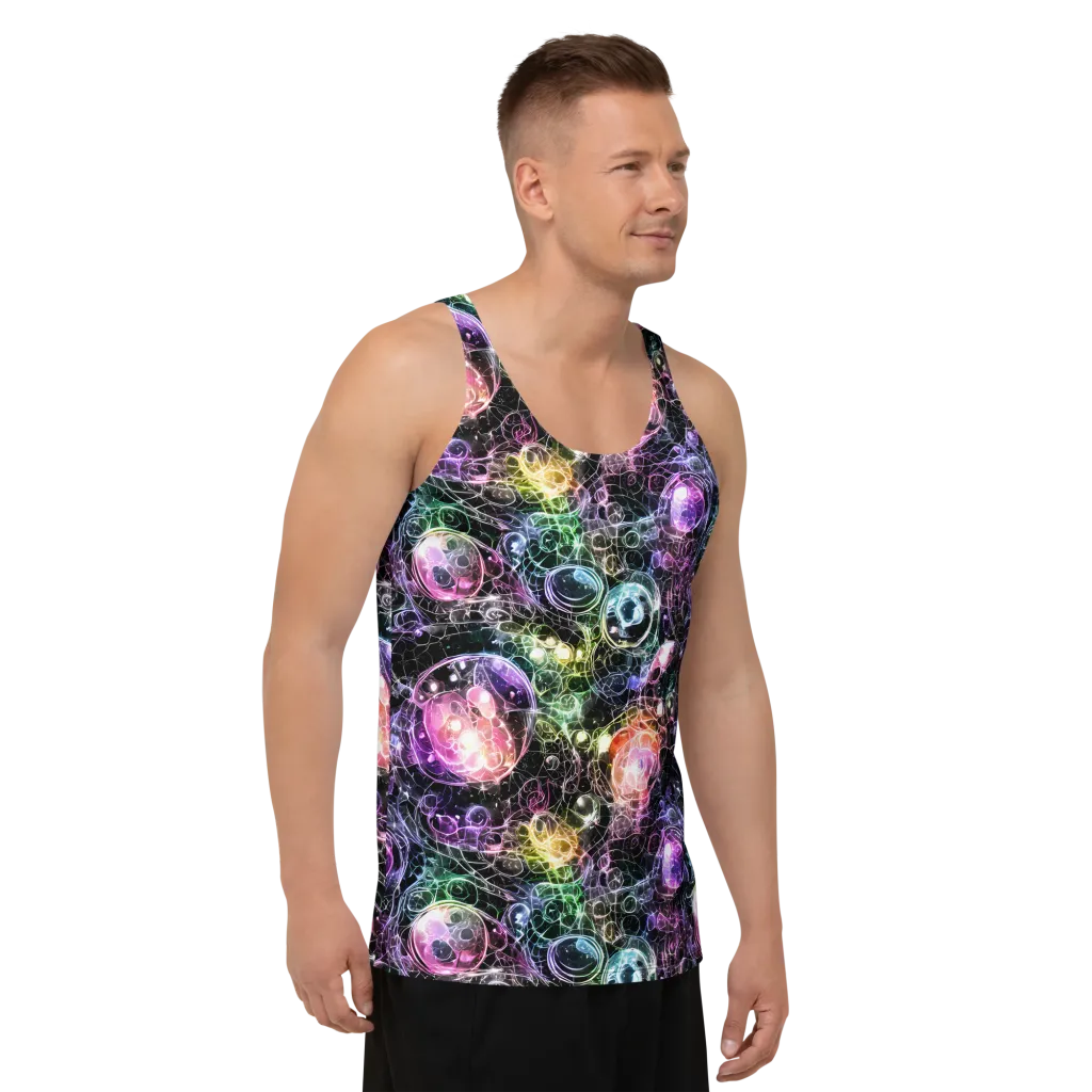 Cosmic Glass on Men's Tank Top — Right Front