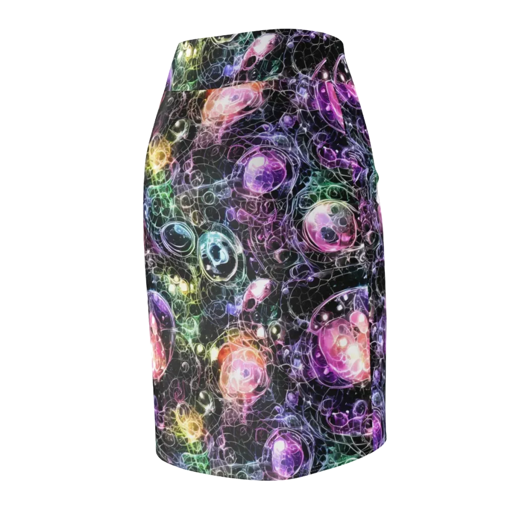 Cosmic Glass on Pencil Skirt — Back Side