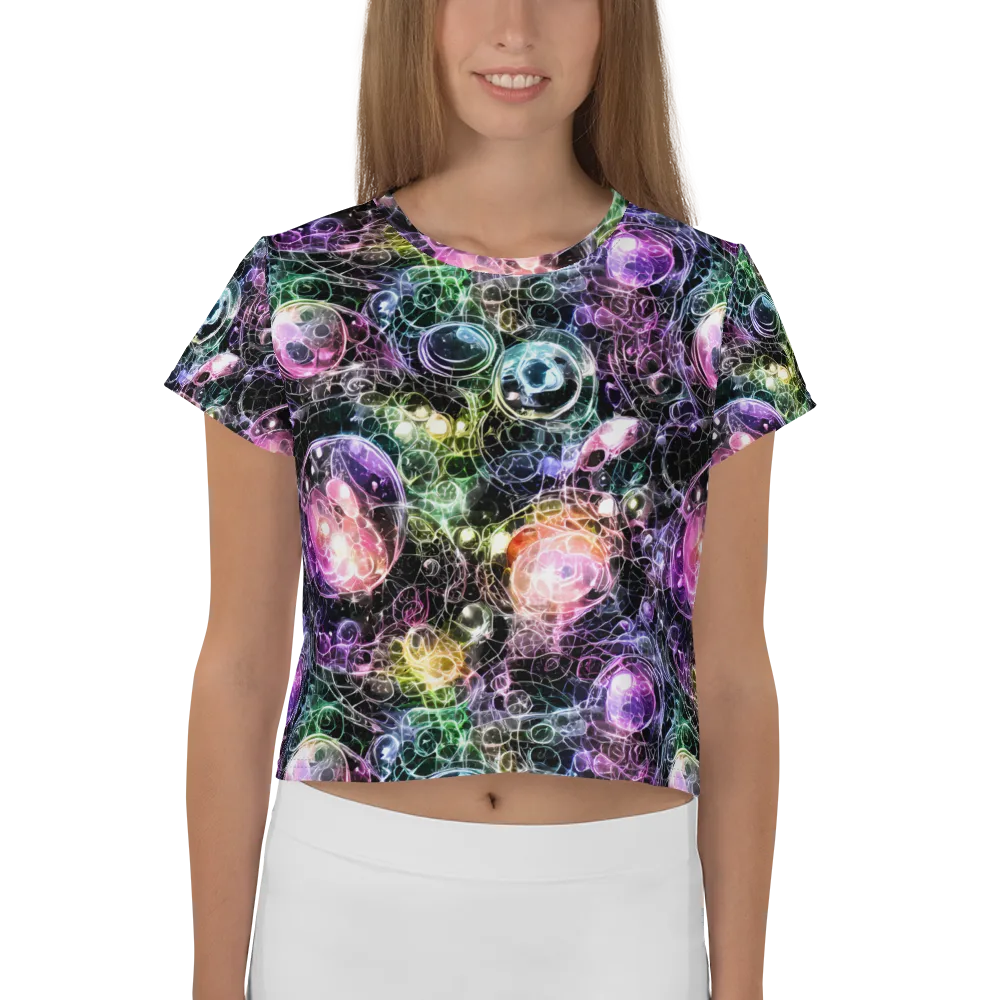 Cosmic Glass on Crop Tee — Front