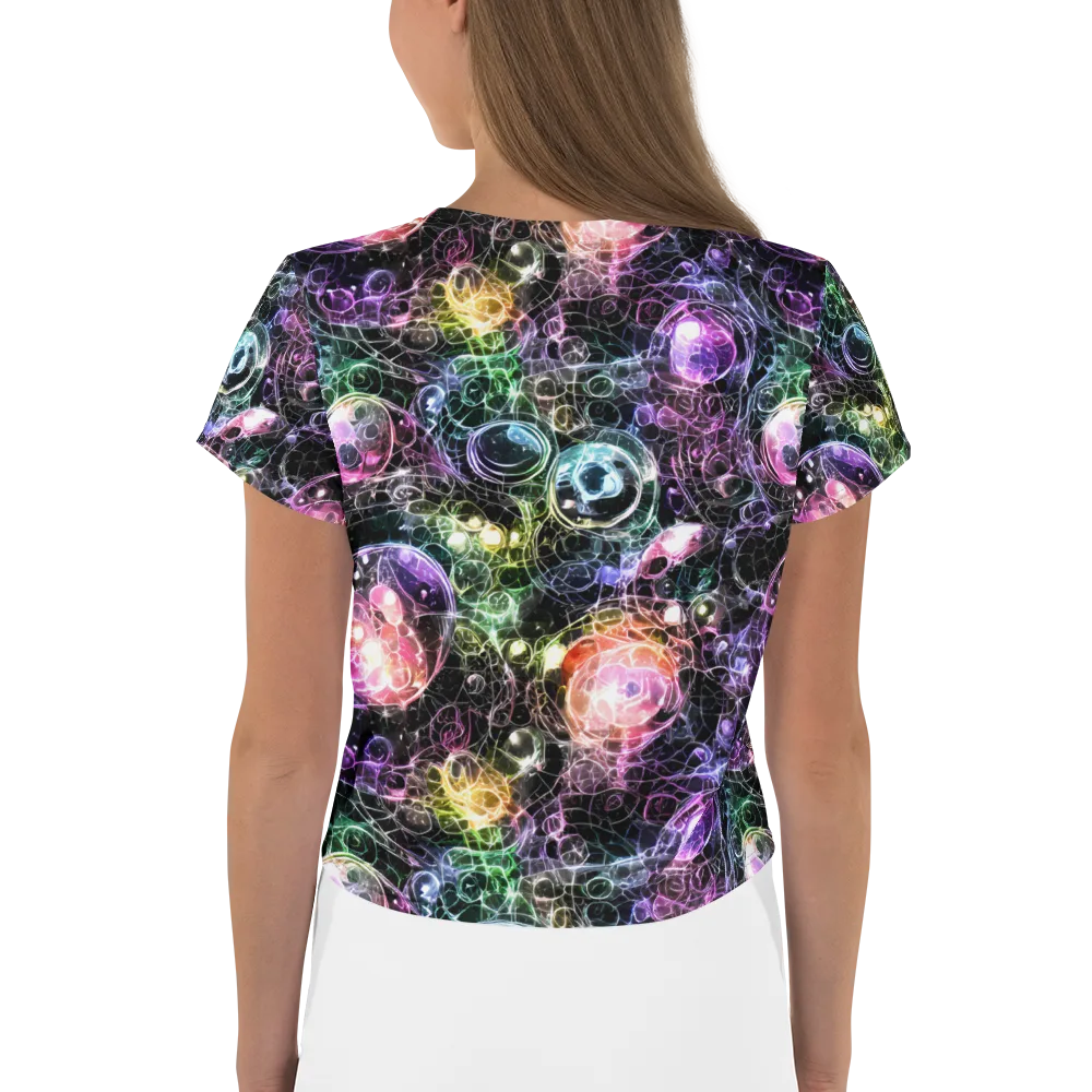 Cosmic Glass on Crop Tee — Back