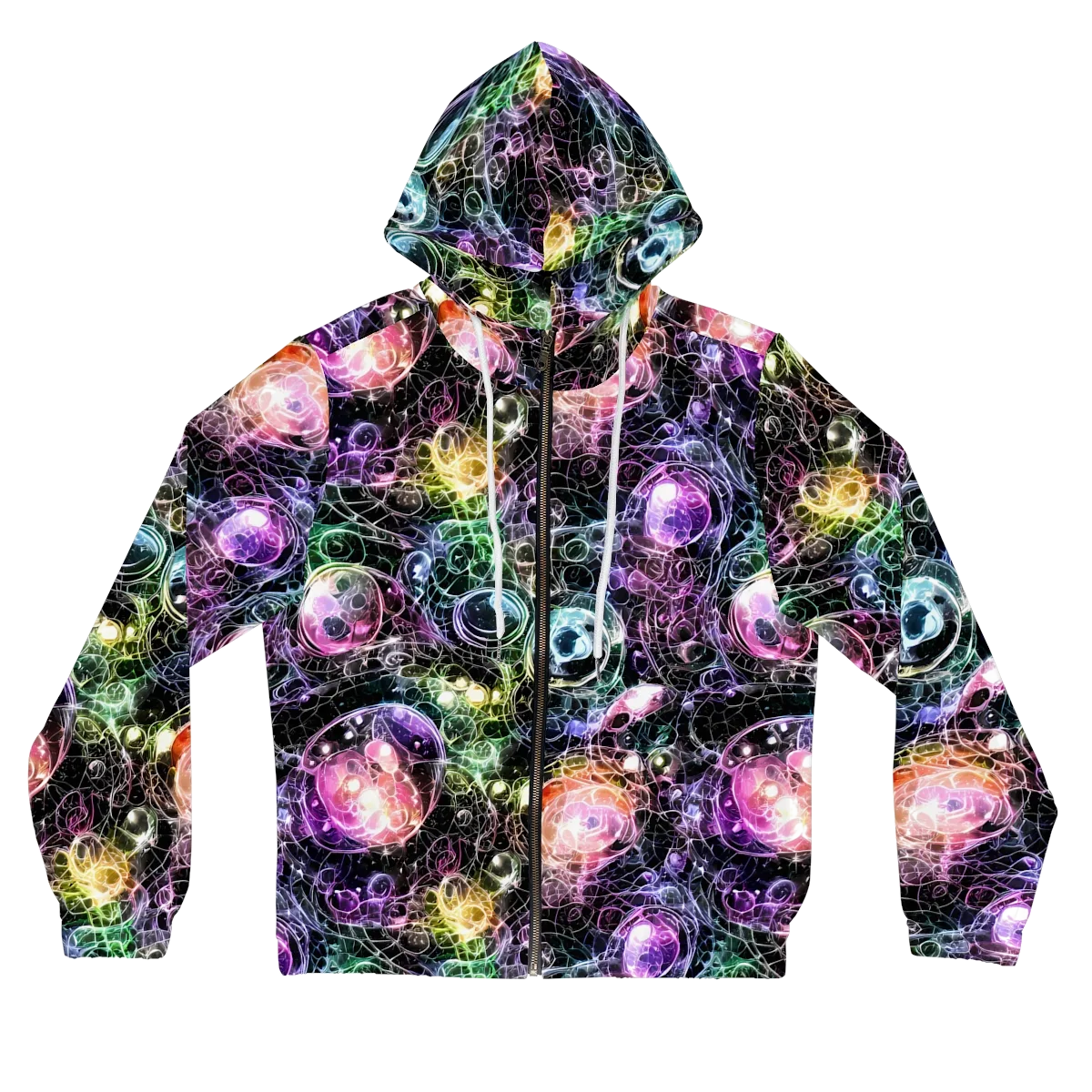 Cosmic Glass on Women's Full-Zip Hoodie — Front