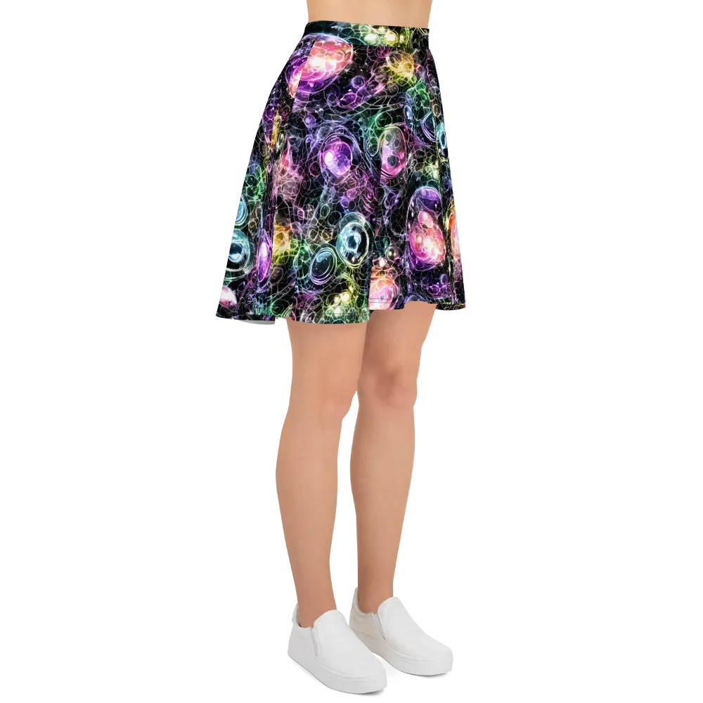 Cosmic Glass on Skater Skirt — Right