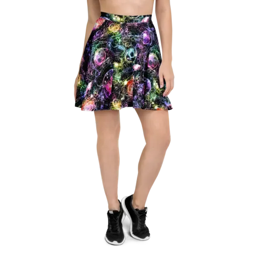 Cosmic Glass on a Skater Skirt