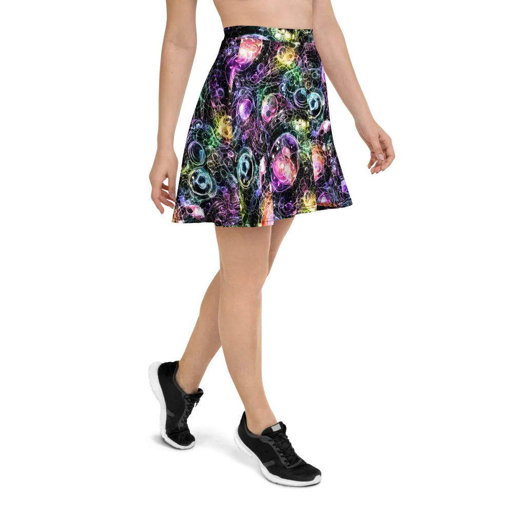 Cosmic Glass on Skater Skirt — Right