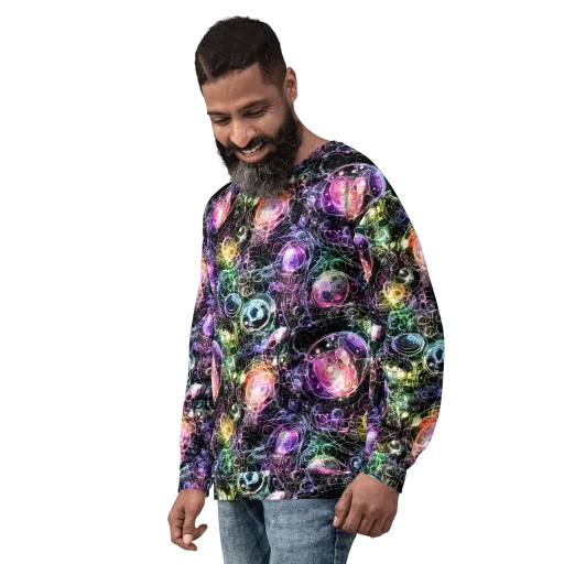 Cosmic Glass on a Sweatshirt