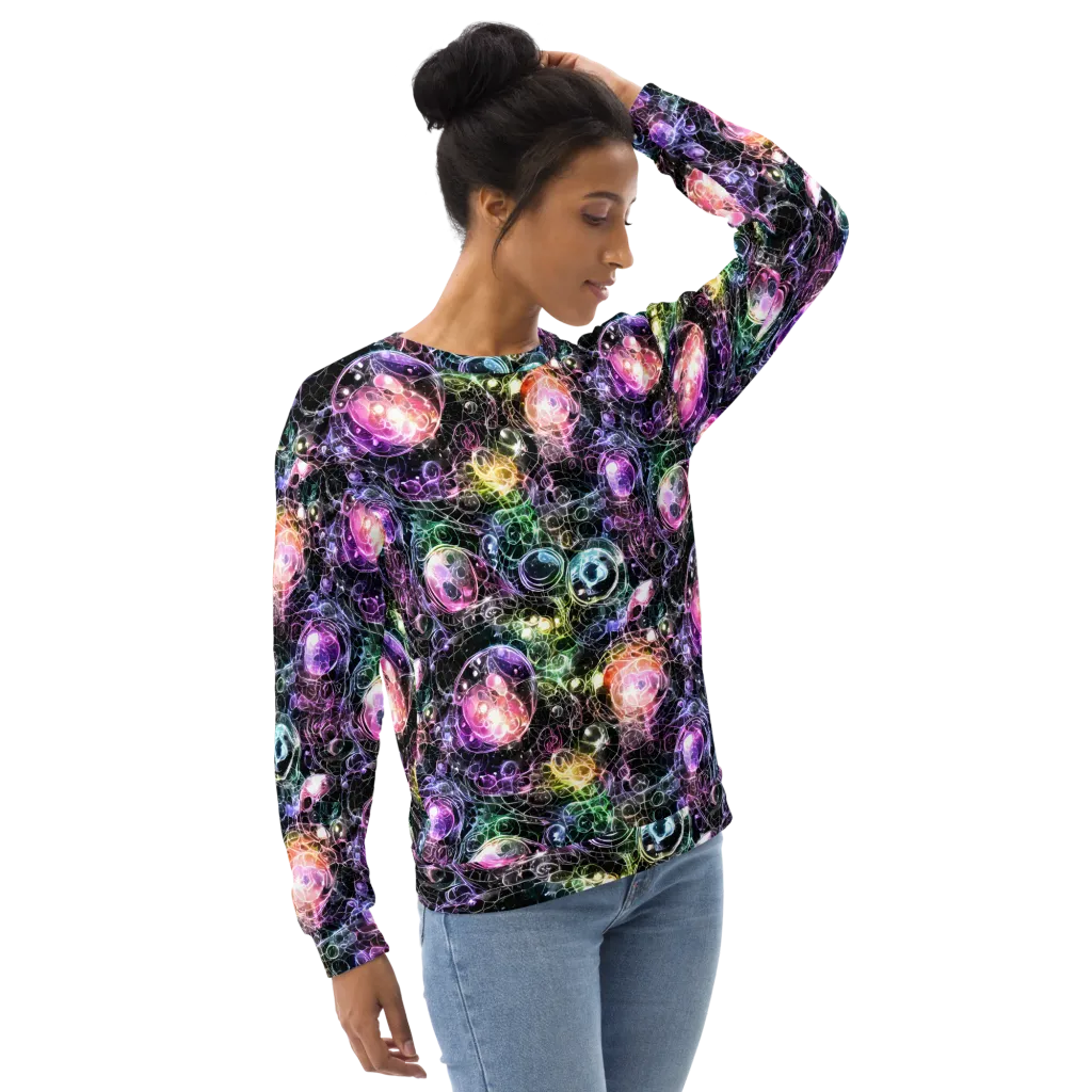Cosmic Glass on Sweatshirt — Right Front