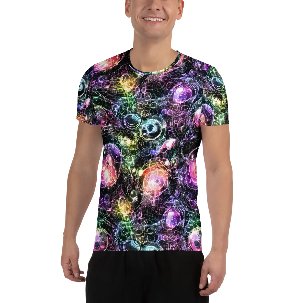 Cosmic Glass on Men's Athletic T-Shirt — Front