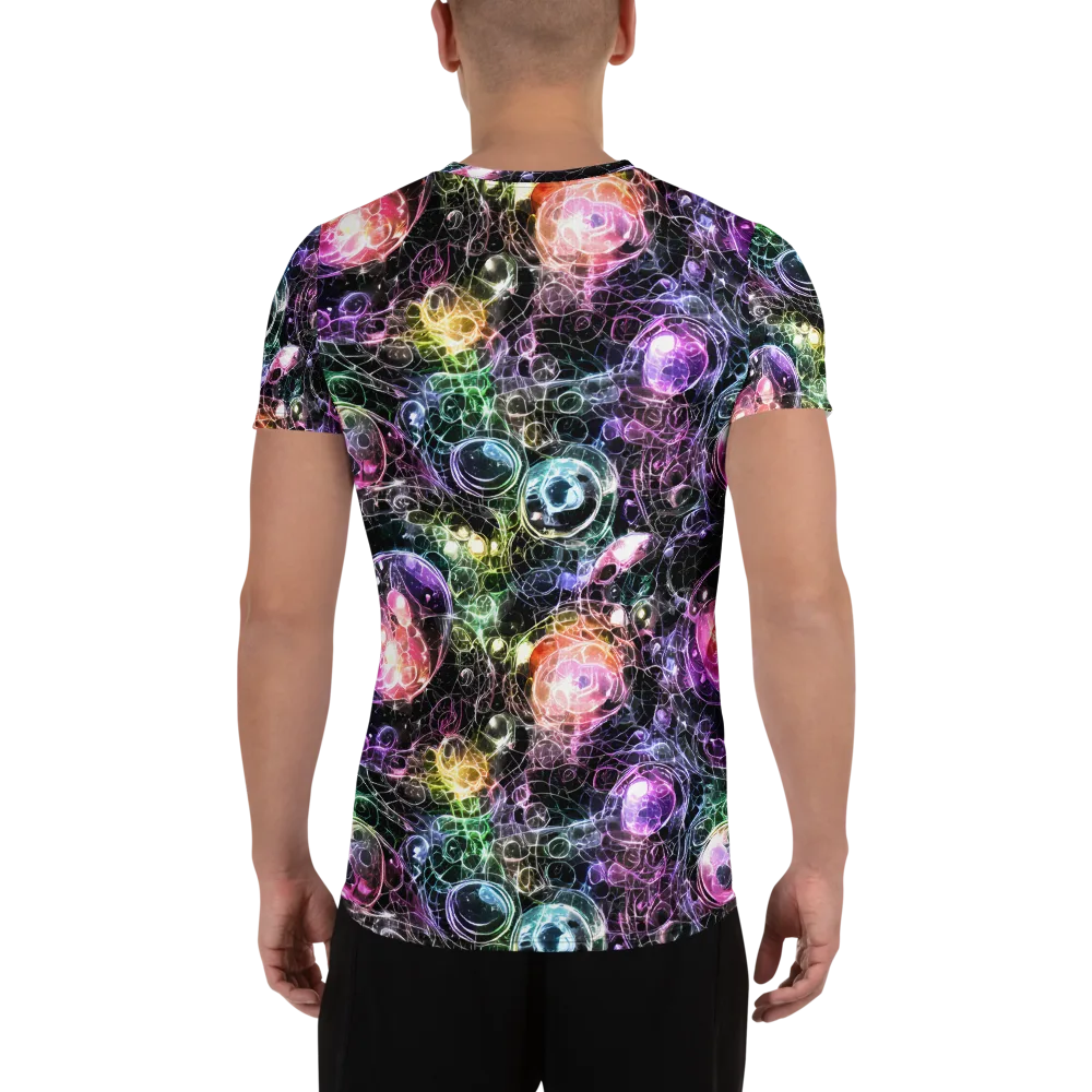 Cosmic Glass on Men's Athletic T-Shirt — Back