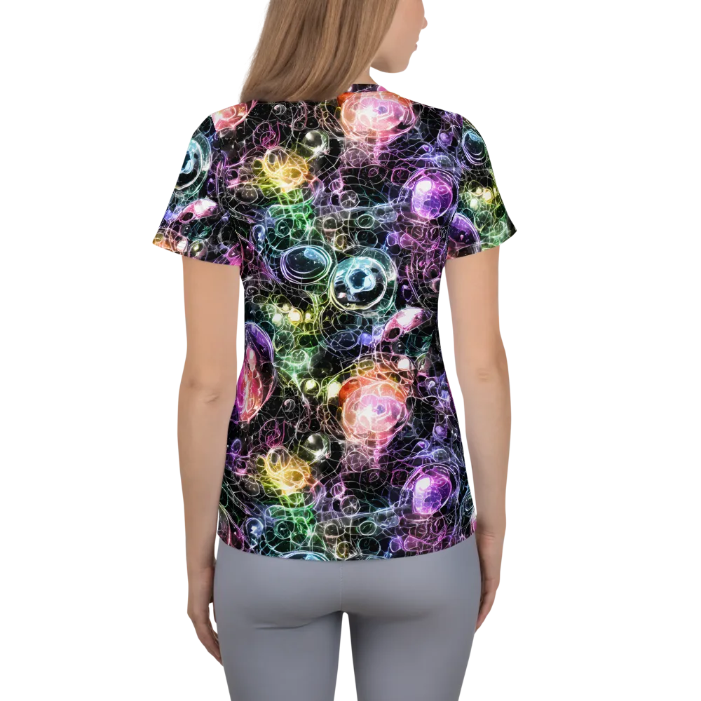 Cosmic Glass on Women's Athletic T-Shirt — Back