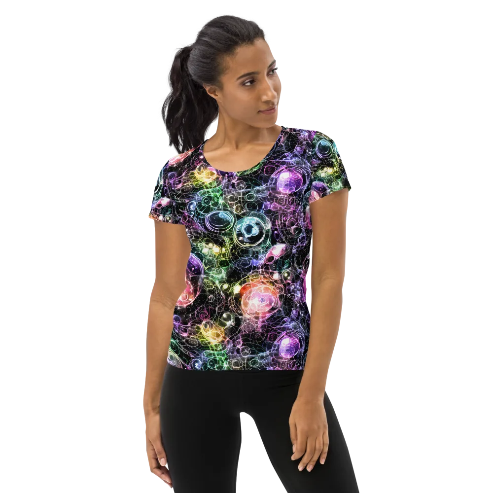 Cosmic Glass on Women's Athletic T-Shirt — Front