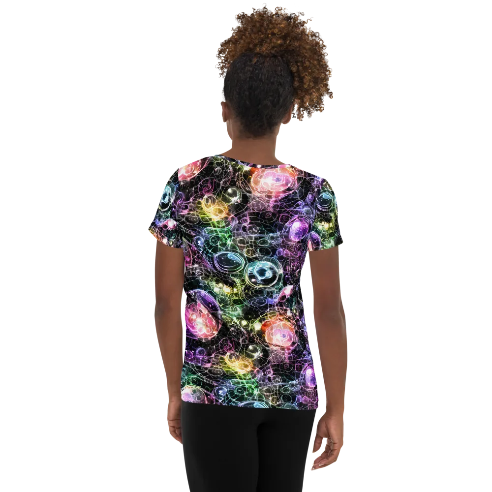 Cosmic Glass on Women's Athletic T-Shirt — Back