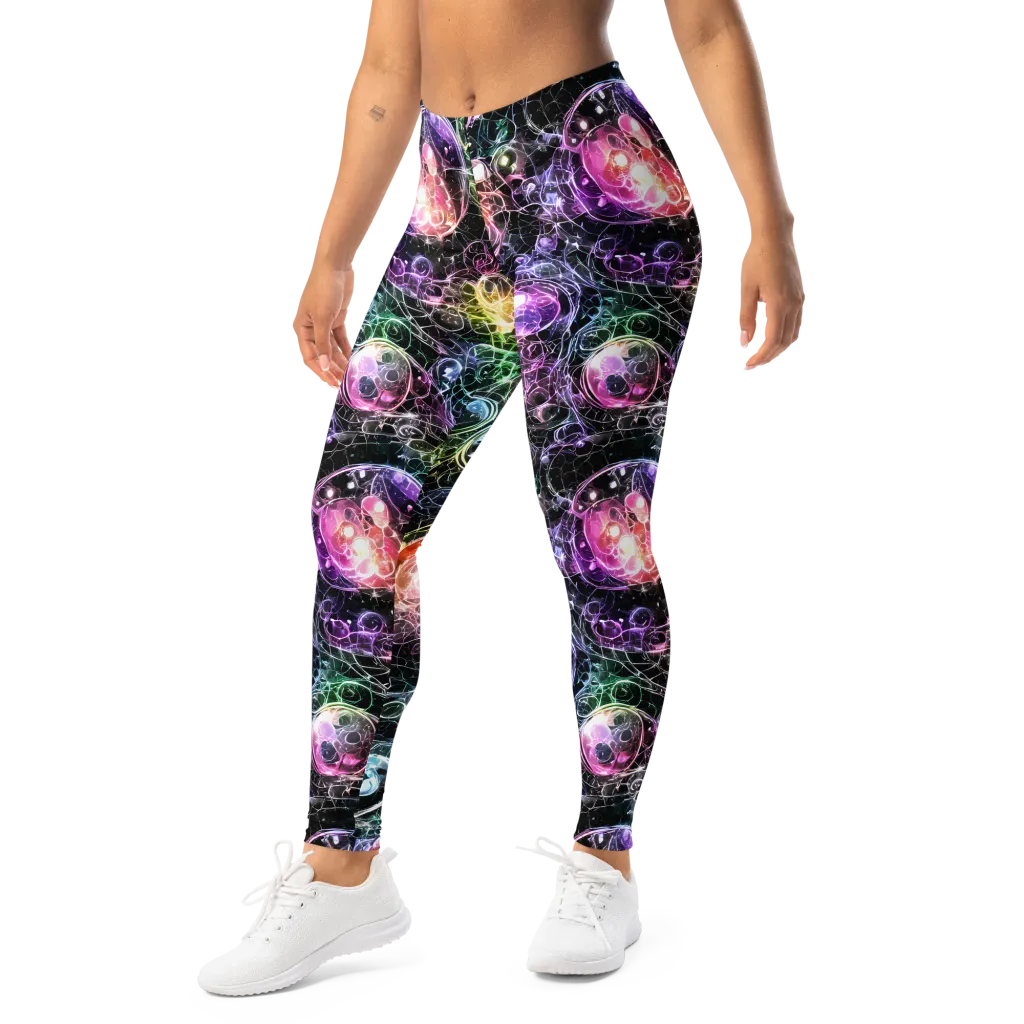 Cosmic Glass on Leggings — Left Front
