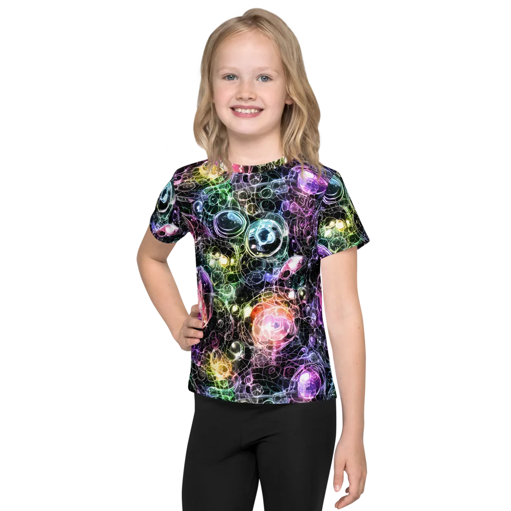 Cosmic Glass on Kids Crew Neck T-Shirt — Front