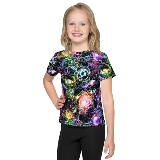 Cosmic Glass on a Kids Crew Neck T-Shirt