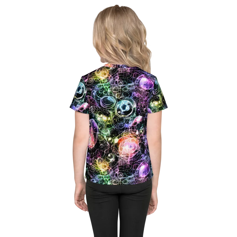 Cosmic Glass on Kids Crew Neck T-Shirt — Back