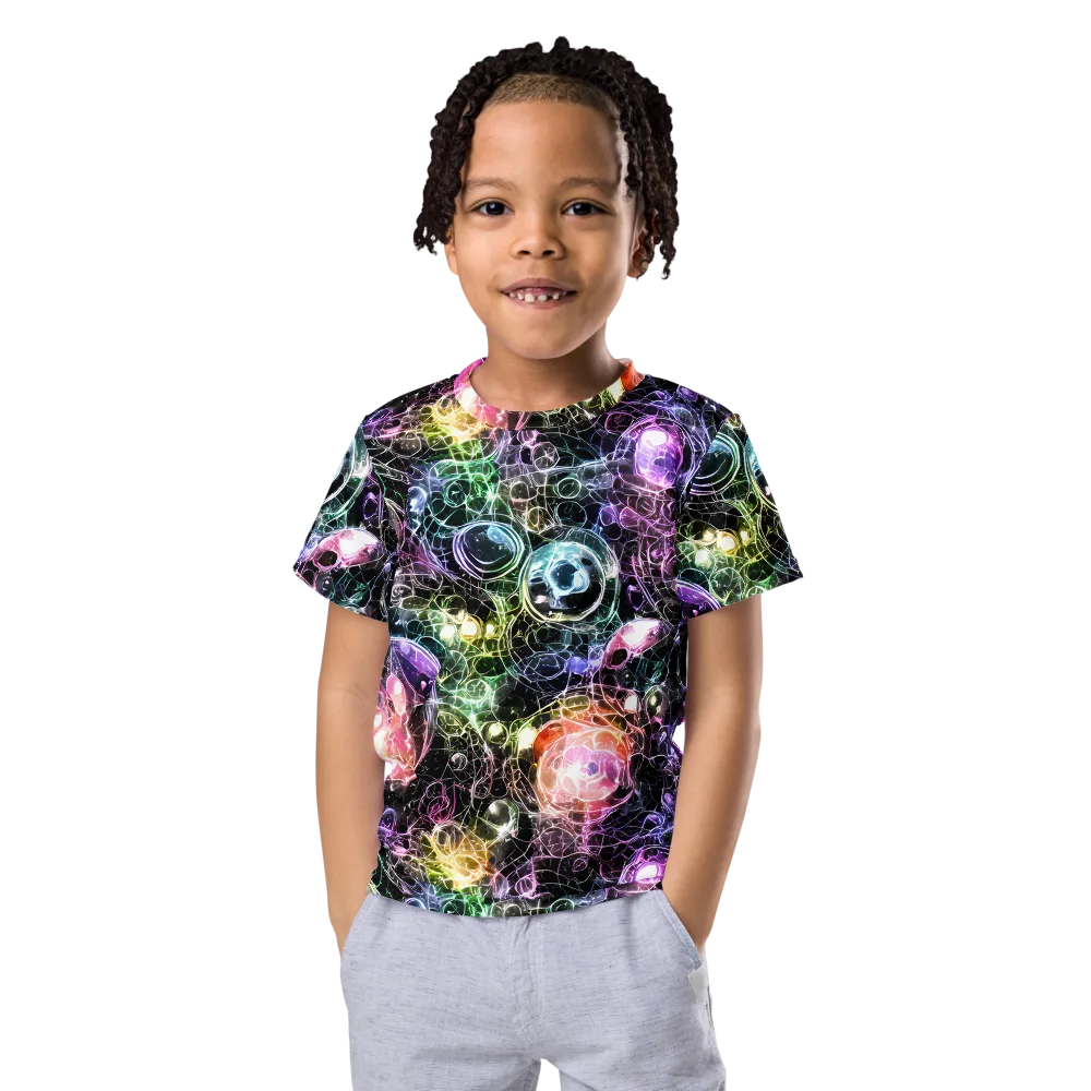 Cosmic Glass on Kids Crew Neck T-Shirt — Front