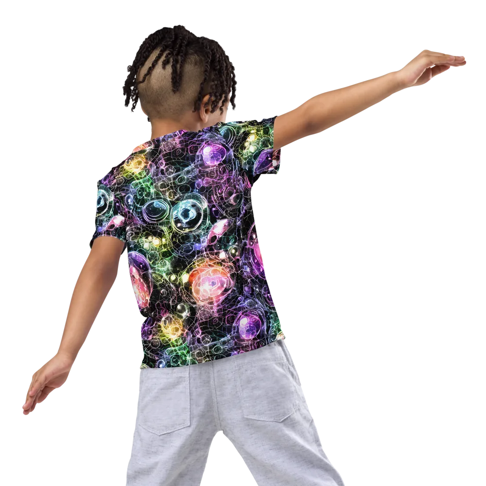 Cosmic Glass on Kids Crew Neck T-Shirt — Back