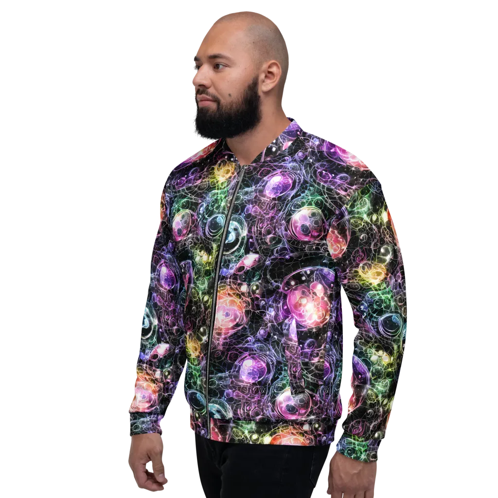Cosmic Glass on Bomber Jacket — Left