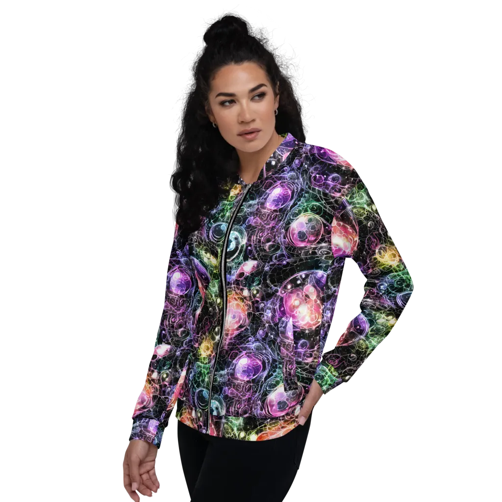 Cosmic Glass on Bomber Jacket — Left