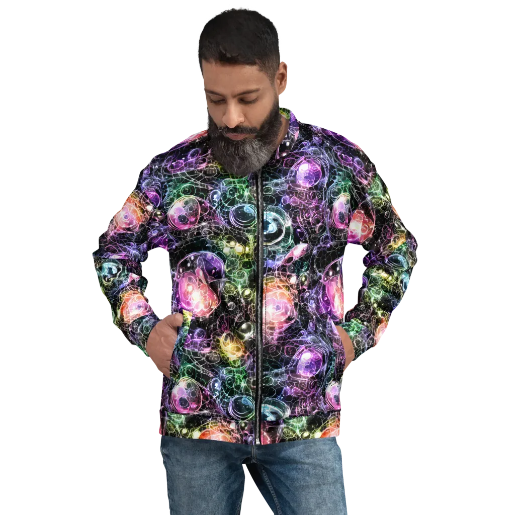 Cosmic Glass on Bomber Jacket — Front