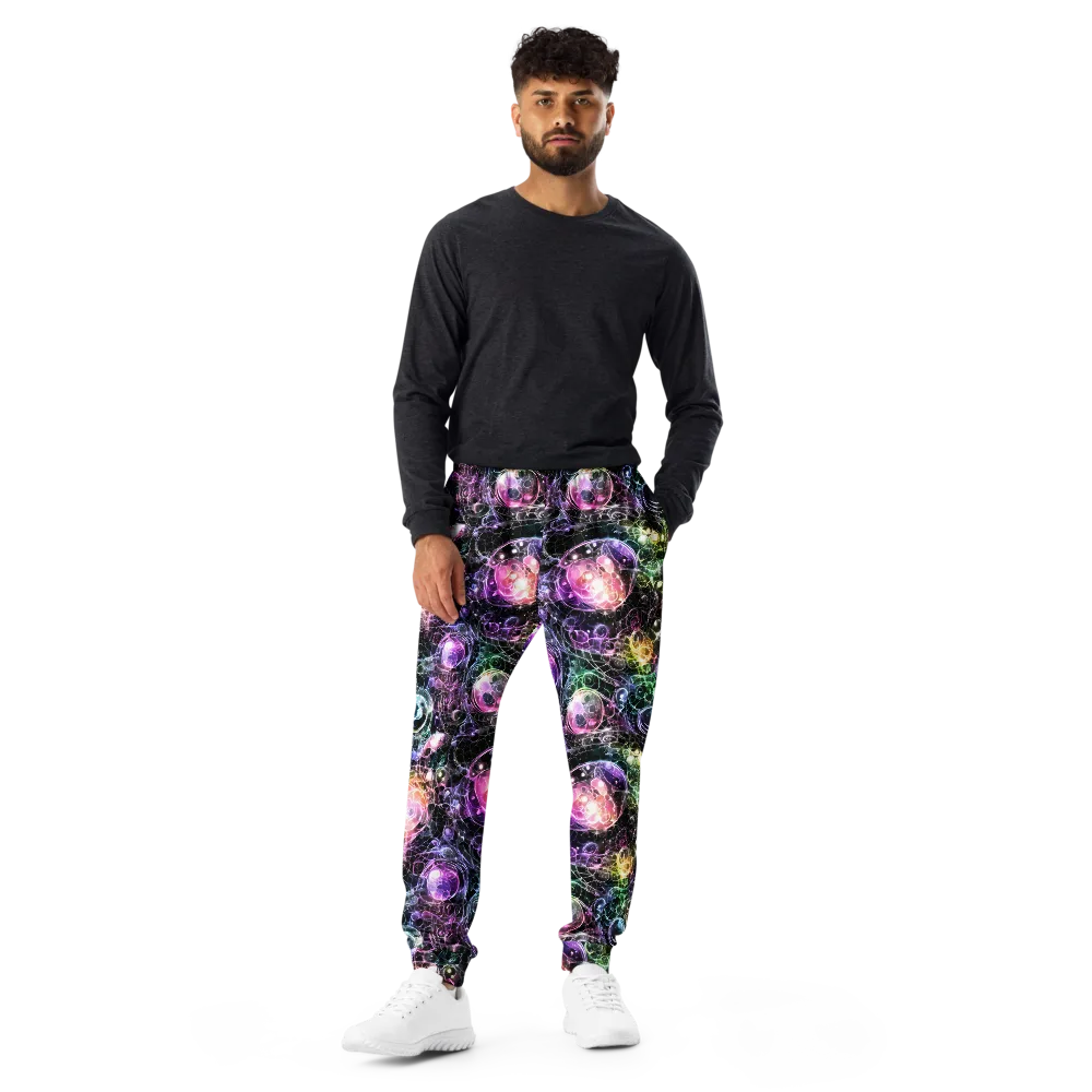 Cosmic Glass on Men's Joggers — Front