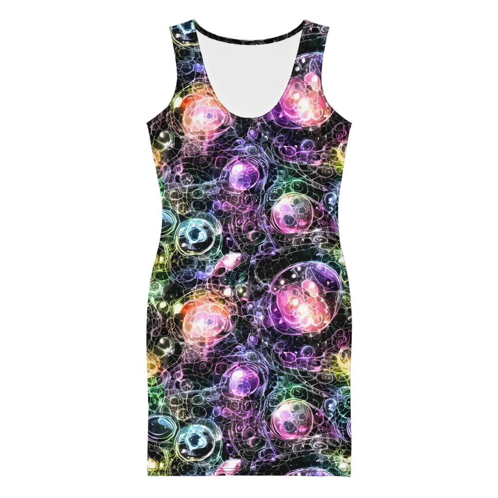Cosmic Glass on Bodycon Dress — Front