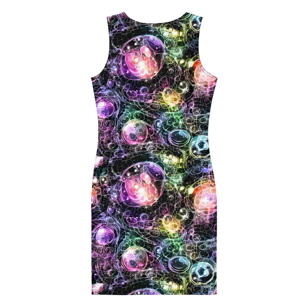 Cosmic Glass on Bodycon Dress — Back