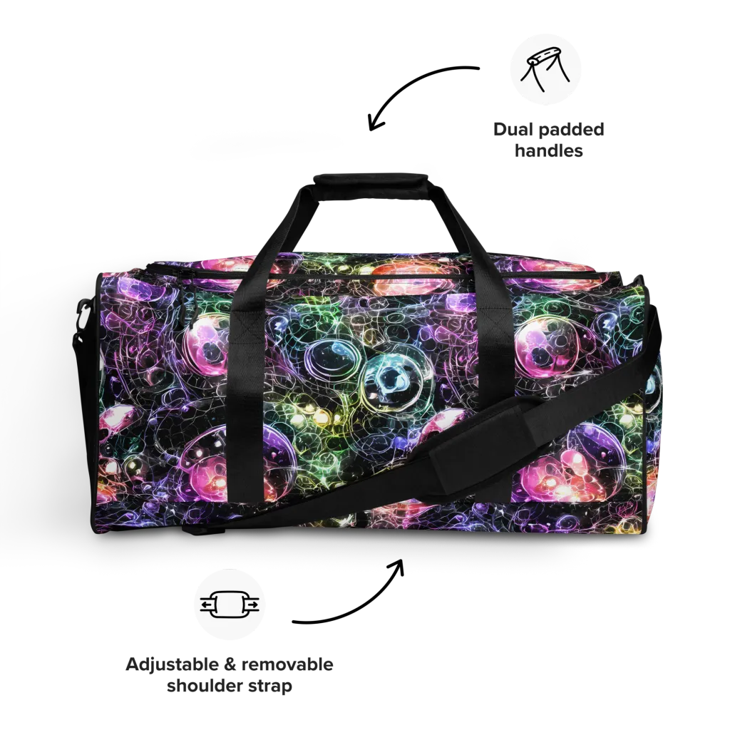 Cosmic Glass on Duffle Bag — Front