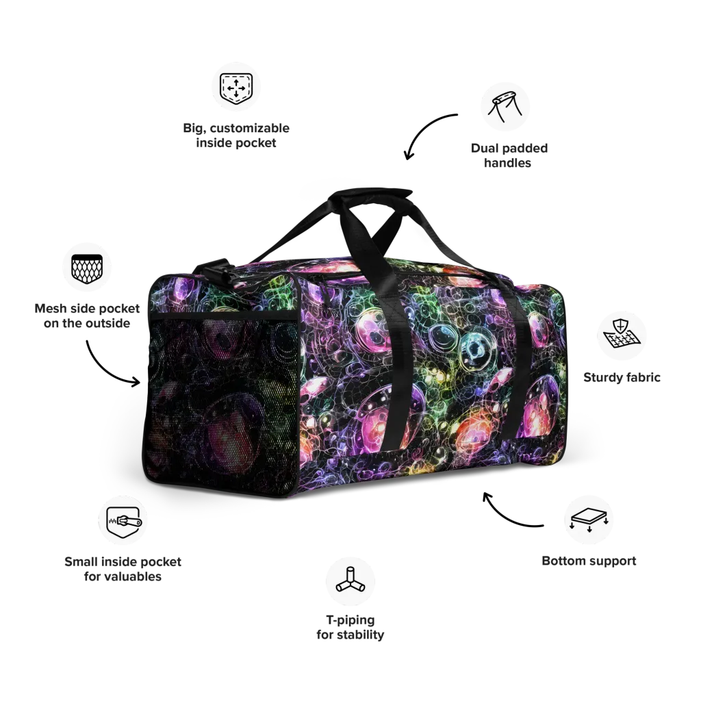 Cosmic Glass on Duffle Bag — Right Front