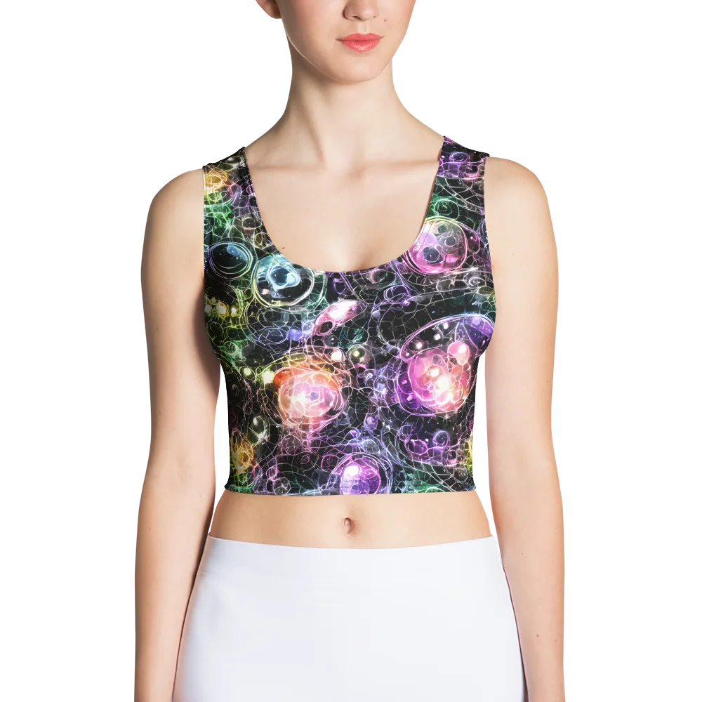 Cosmic Glass on Crop Top — Front