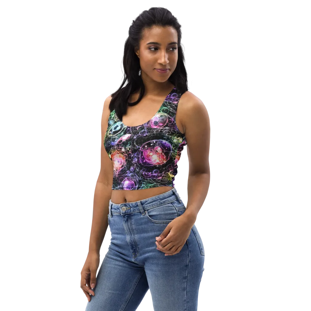 Cosmic Glass on Crop Top — Left Front