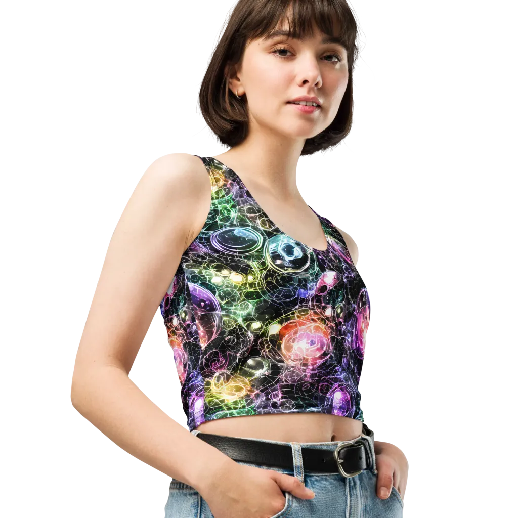 Cosmic Glass on Crop Top — Right Front