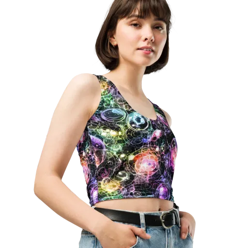 Cosmic Glass on a Crop Top