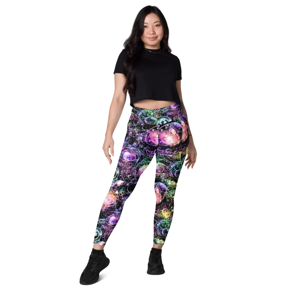 Cosmic Glass on Leggings with Pockets — Front