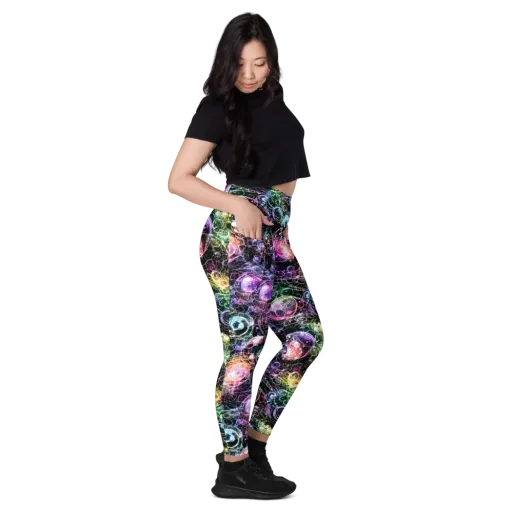 Cosmic Glass on a Leggings with Pockets