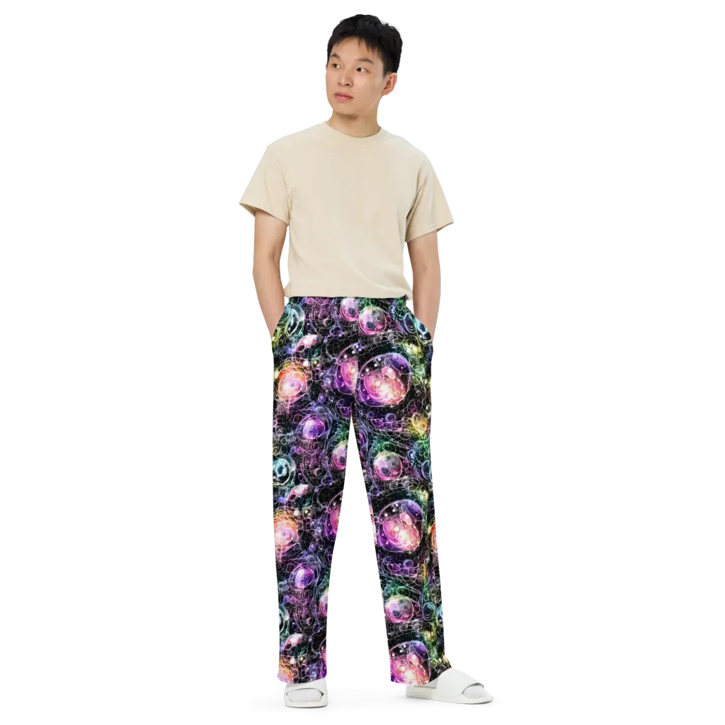 Cosmic Glass on Wide-Leg Pants — Front