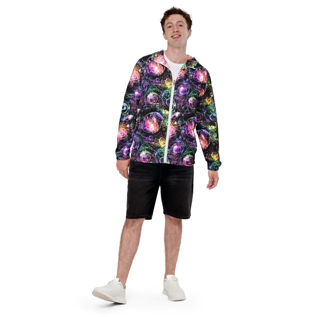 Cosmic Glass on Men's Windbreaker — Front