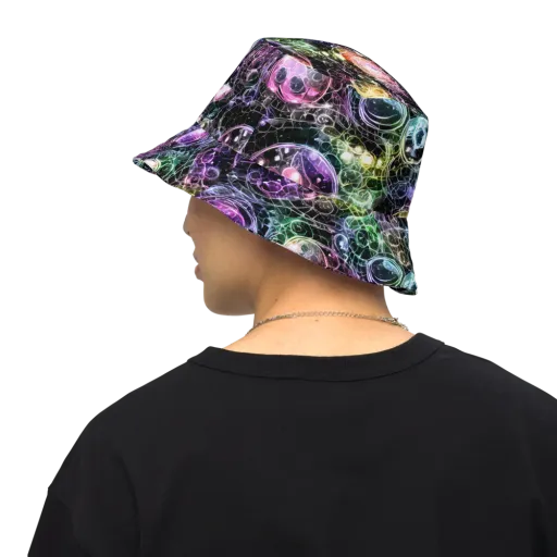 Cosmic Glass on a Reversible Bucket Hat